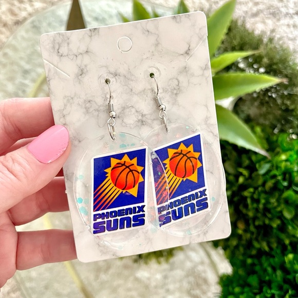 Phoenix Suns Acrylic Earrings - Picture 4 of 5